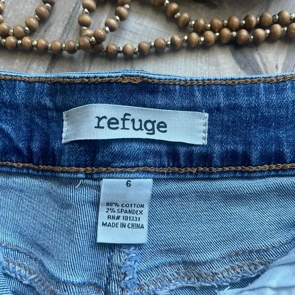 Short Shorts! Dark denim with Faux Leather Lace Up Sides - Picture 2 of 6